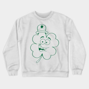 Funny Clovers St Patricks Day Crewneck Sweatshirt